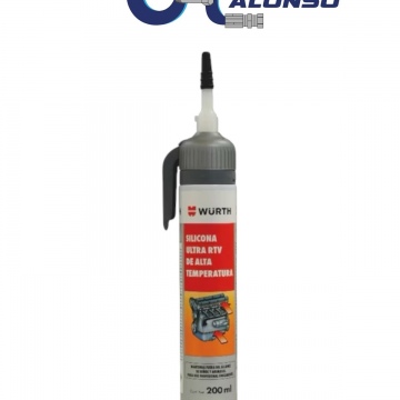 Silicona tubo gris 200ml Wurth